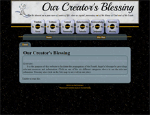 Tablet Screenshot of creatorsblessing.org